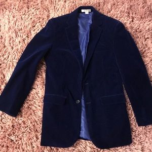 Boy’s Velour Midnight Blue Blazer Size 12